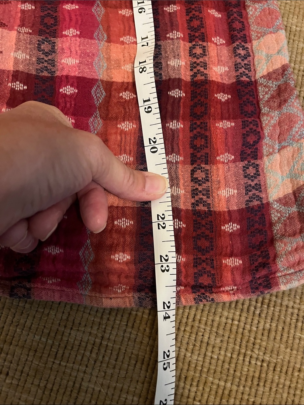 Ace & Jig Boho Stripe Textured Peasant Top in Multi-pink and purple - Picture 2 of 3
